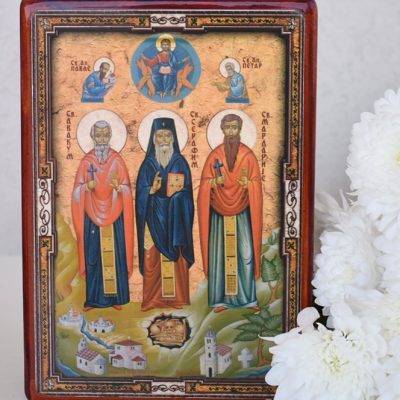 Икона Свети Преподобномученици МЕДЉАНСКИ – Серафим, Мардарије и Авакум