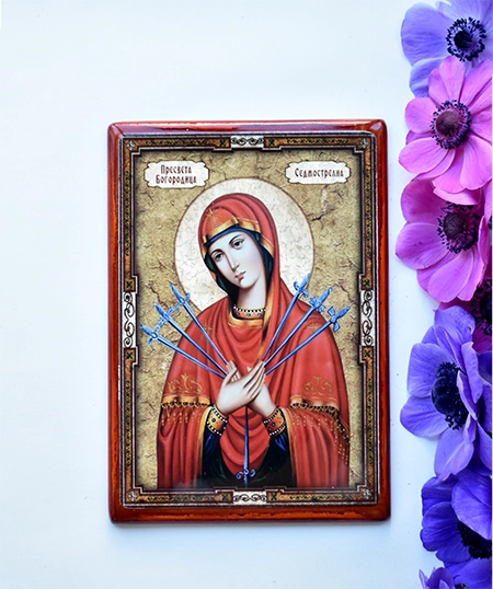 Икона Богородица Седмострелна